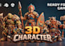 create 3d game character modeling, low poly, for game and vrchat